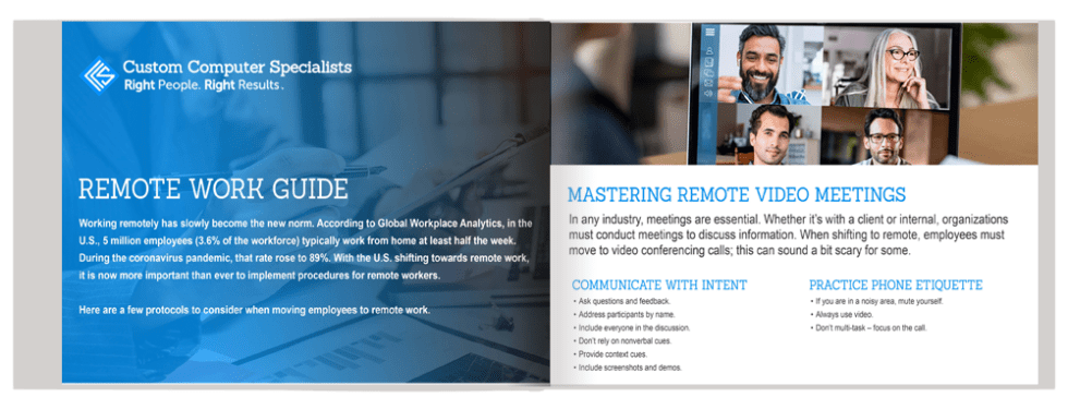 Remote Work Guide | Custom Computer Specialists